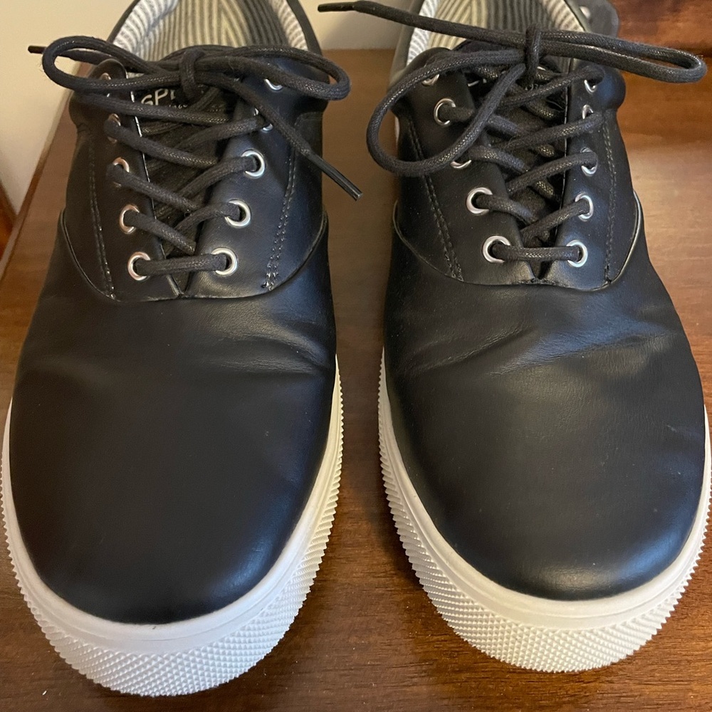 Sperry Black Leather Men's Sneakers
